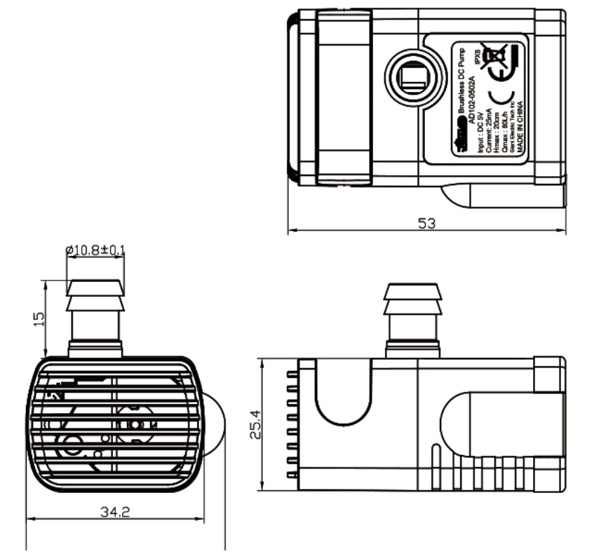 Model AD102 with filter